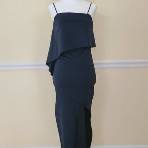 Topshop Gray Asymmetrical Dress